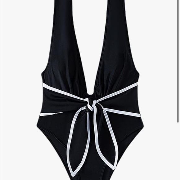 NWT deep v neck swimsuit - Picture 2 of 5